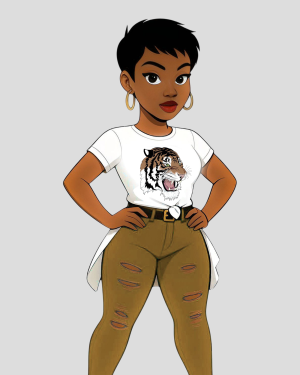 Customizable TIGER MASCOT